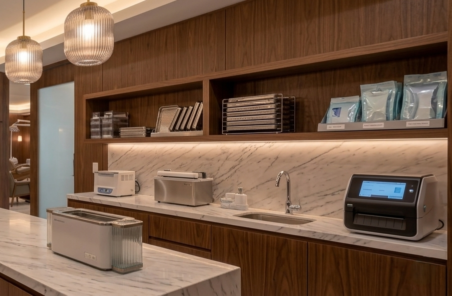 Zona estéril y limpieza de material IMAR Medical Group